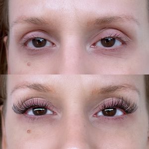 clover lash studio before and after